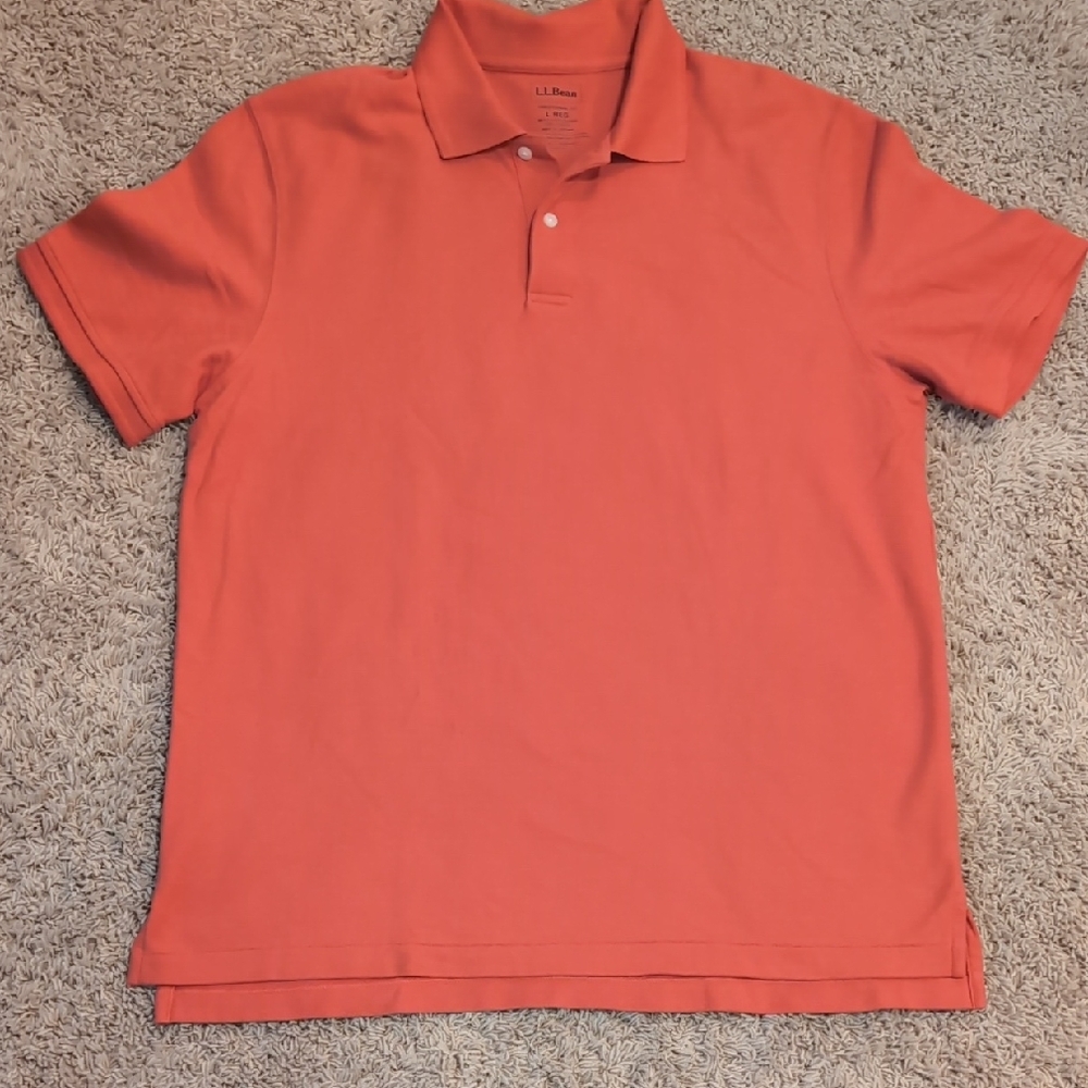L.L. Bean Men's Orange Polo